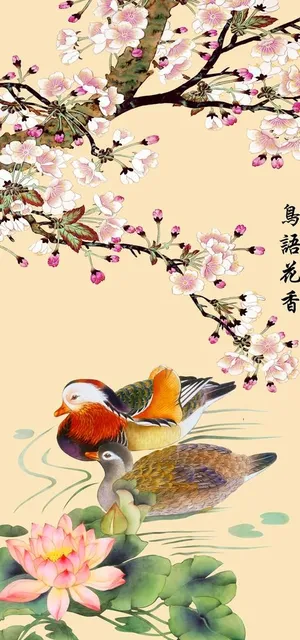 花鸟玄关装饰画图片 花鸟玄关装饰画图片