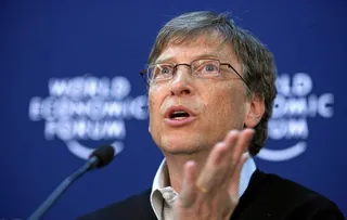 比尔盖茨在演讲图片