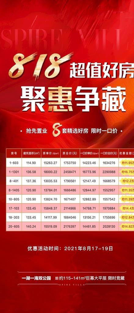 818房源海报图片(1080x2346)psd模版下载