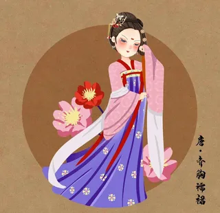 穿汉服的女孩图片