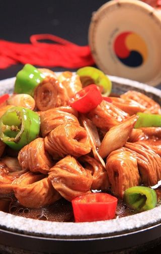 石板烧大肠图片