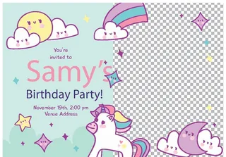 卡通邀请函图片