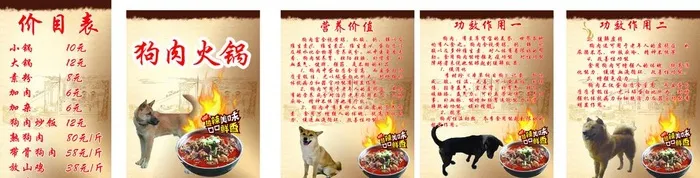 狗肉的价值图片cdr矢量模版下载
