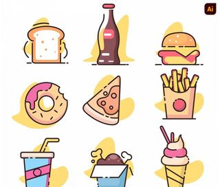 美食快餐图标图片