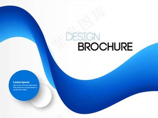 圆形曲线抽象背景图片