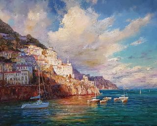 田园风景花草植物画图片