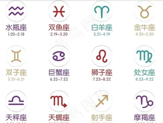12星座卡通设计图片