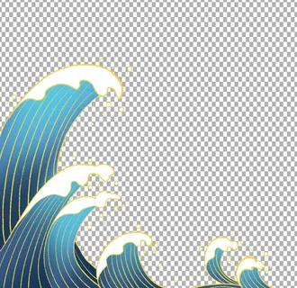 浪花元素           图片