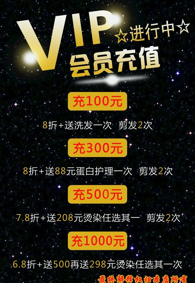 VIP会员充值进行中图片(3150x4724)psd模版下载