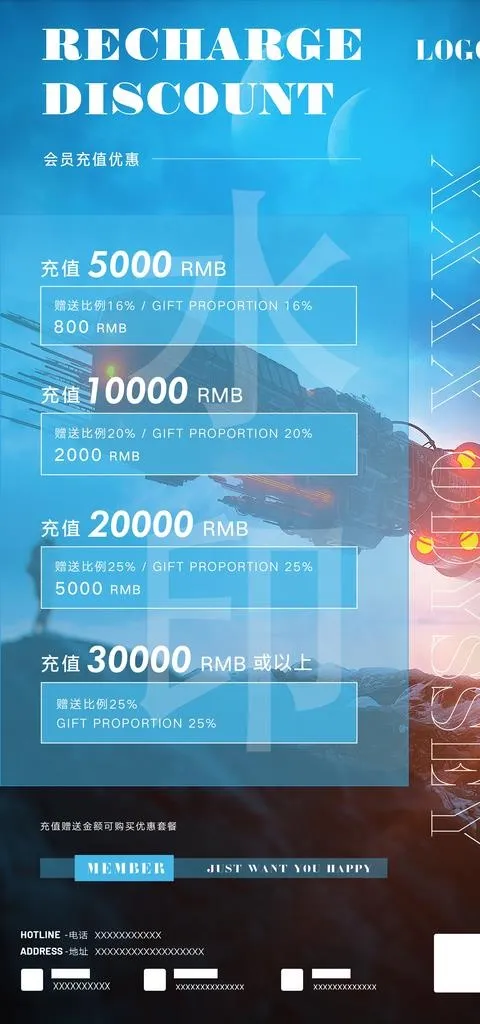 会员充值海报图片
