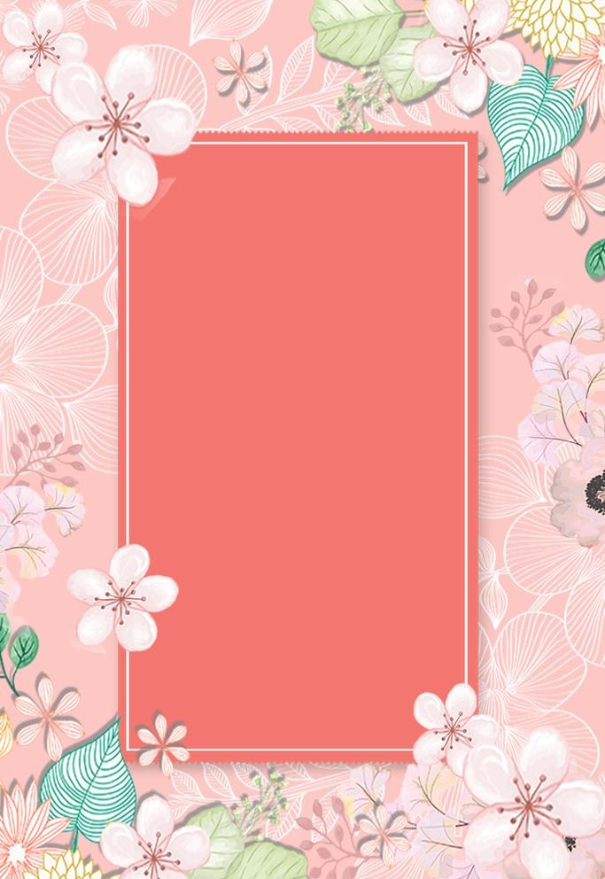 qrj-10花朵背景图片(3545x5315)psd模版下载