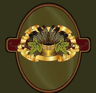 欧式花纹葡萄酒标签贴纸图片