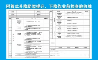 爬架验收牌图片