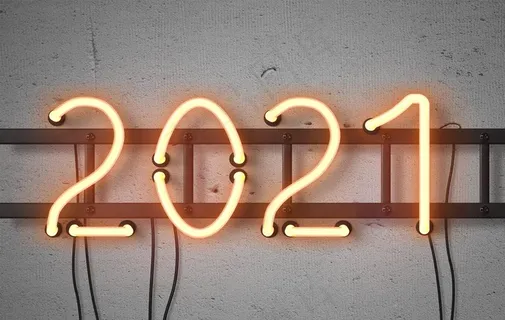 2021灯管发光艺术字分图层图片 2021灯管发光艺术字分图层图片