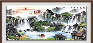 国画山水装饰画图片