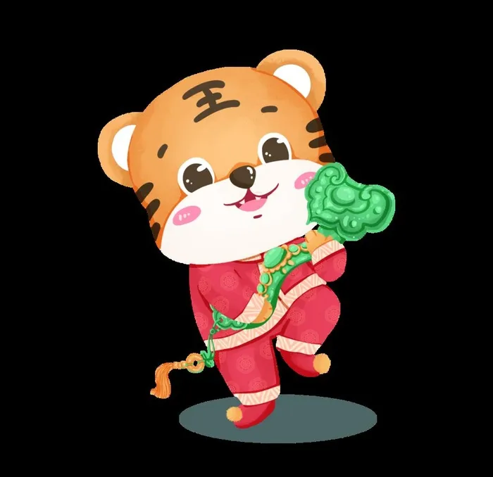 虎年元素图片(2400x2400)psd模版下载
