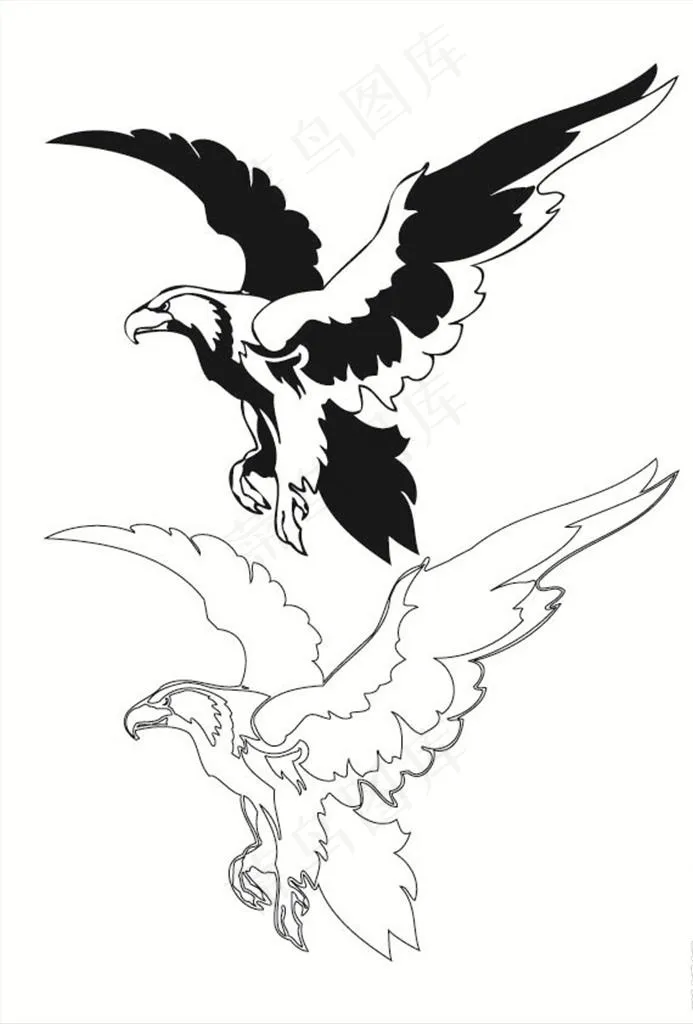 展翅高飞图片ai矢量模版下载