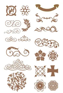 手绘欧式花纹图片