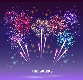 烟花 烟火 矢量图片