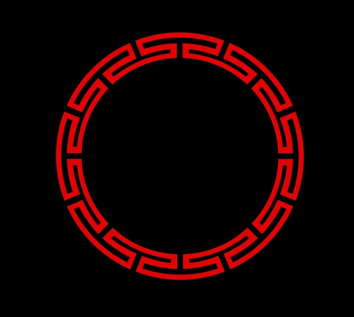 圆形花纹回字纹图片(5530x5125)psd模版下载