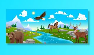 卡通动物乐园图片