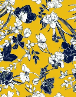 黄色印花线条图片