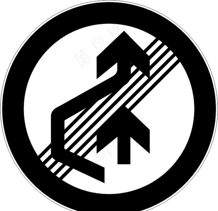解除禁止超车图片cdr矢量模版下载