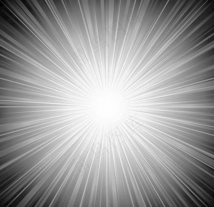 黑白光芒图片
