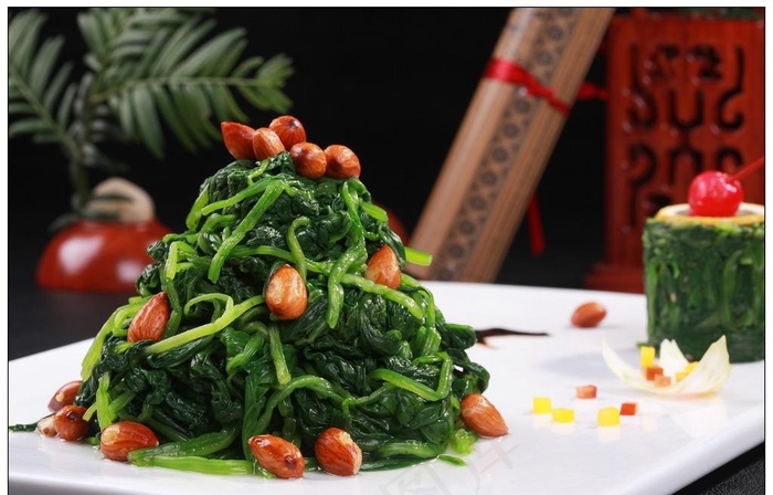 果仁菠菜图片