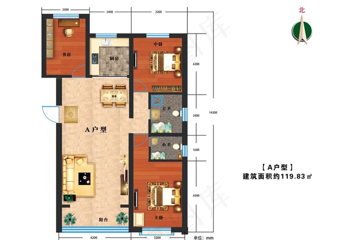 手绘户型图图片psd模版下载