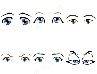 卡通眼睛图片