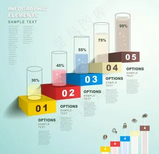 商务阶梯设计图片
