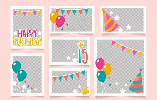 生日照片墙图片