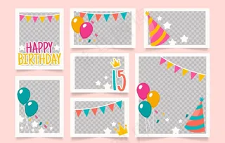 生日照片墙图片