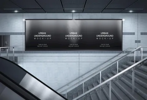 灯箱广告样机图片