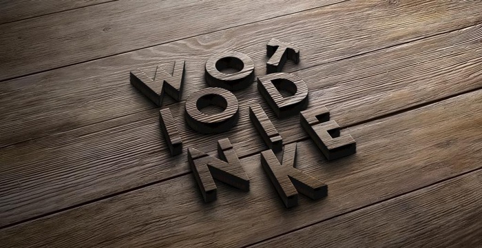 样机 立体字 木质 雕刻 提案图片