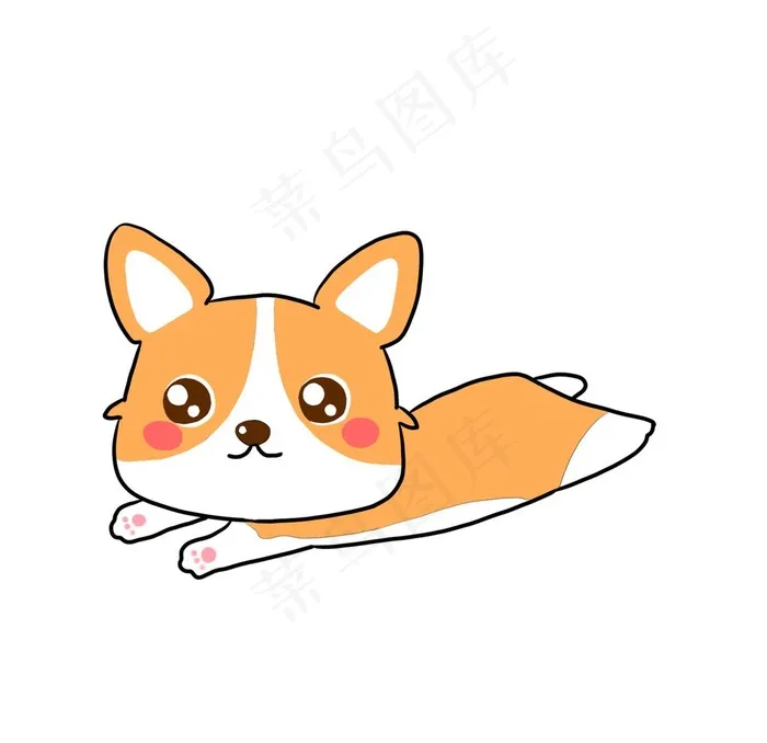 卡通狗图片(2000x2000)psd模版下载