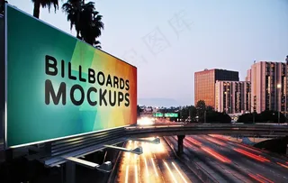 路口广告牌图片