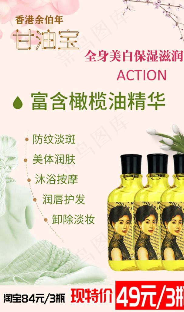余伯年甘油宝图片(772x1240)psd模版下载