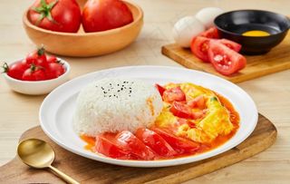 西红柿鸡蛋饭图片