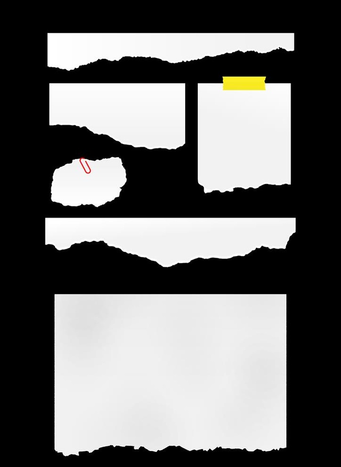 撕纸元素图片(2480x3508)psd模版下载