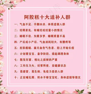 阿胶糕十大适补人群图片