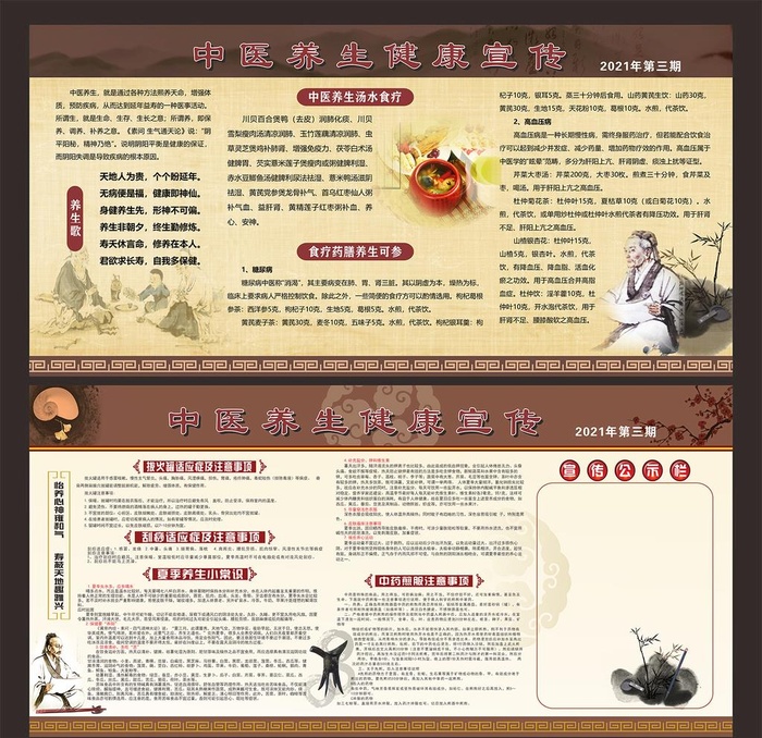 中医养生健康宣传栏图片