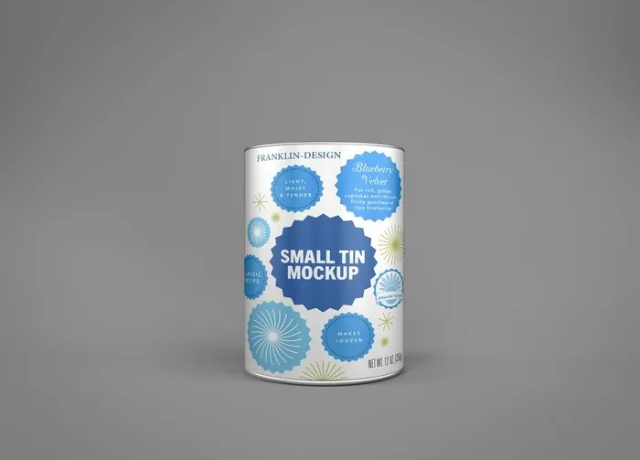 罐装桶装样机图片(3200x2400)psd模版下载