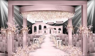 大气粉色婚礼图片