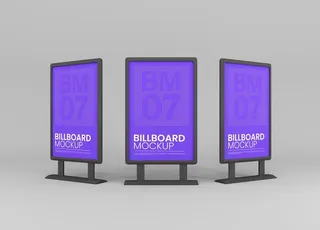 户外广告样机图片