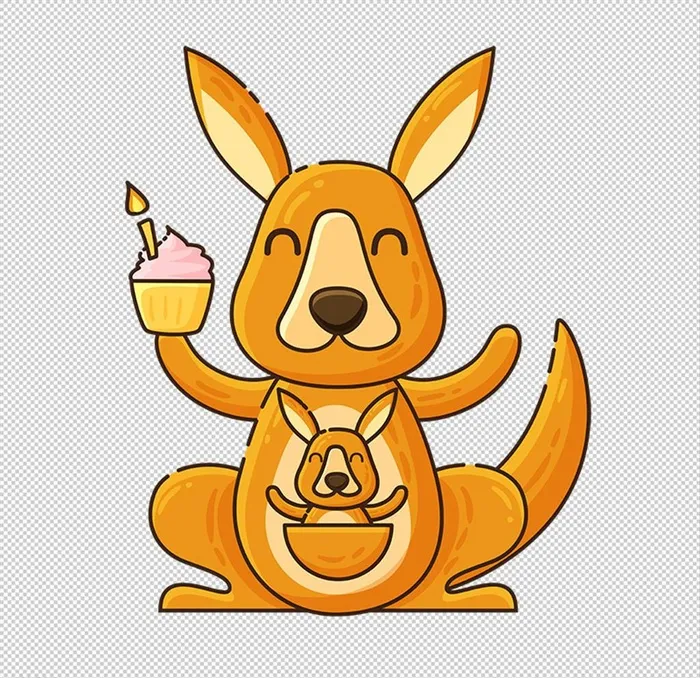 卡通袋鼠图片