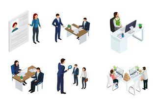 2.5D矢量商务办公图片
