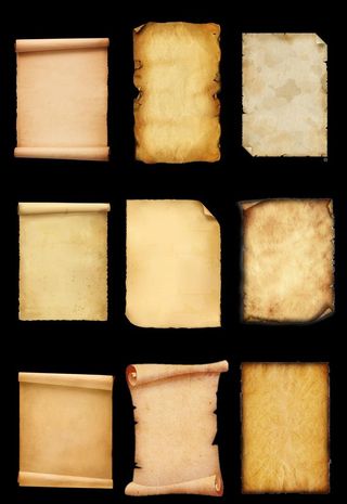 牛皮纸复古元素图片