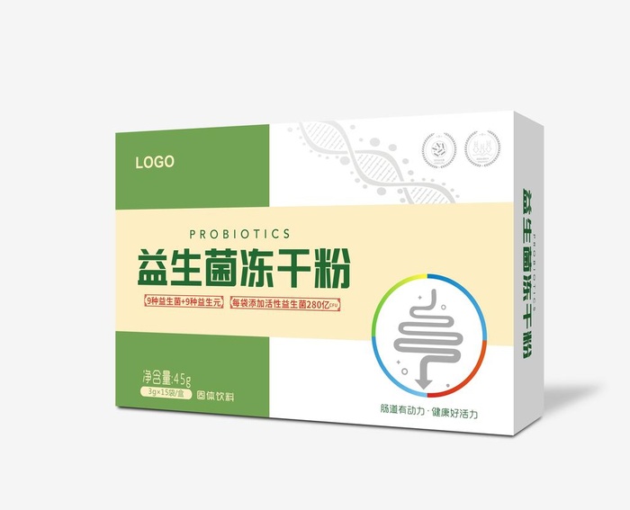益生菌冻干粉图片cdr矢量模版下载